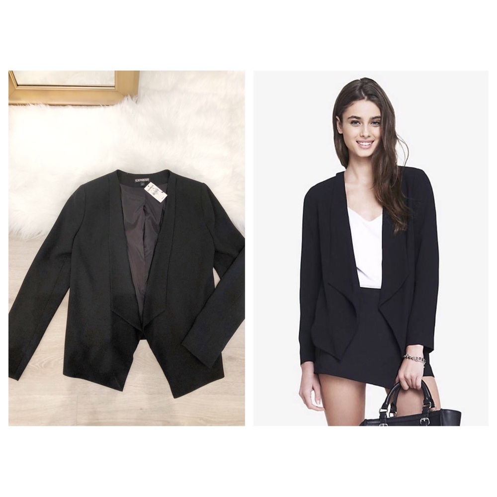Express | Open front Crepe Blazer